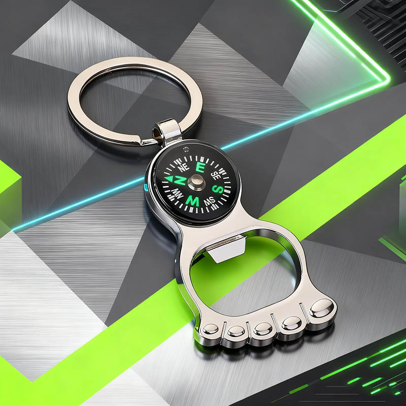 Compass Keychain Mini - Gantungan Kunci Kompas Bahari Unik Logam