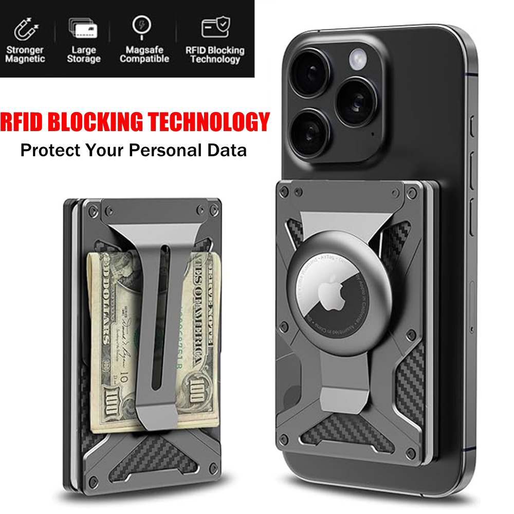 Money Clip Magnetic - Dompet Ponsel Magnetik Kompatibel dengan Apple
