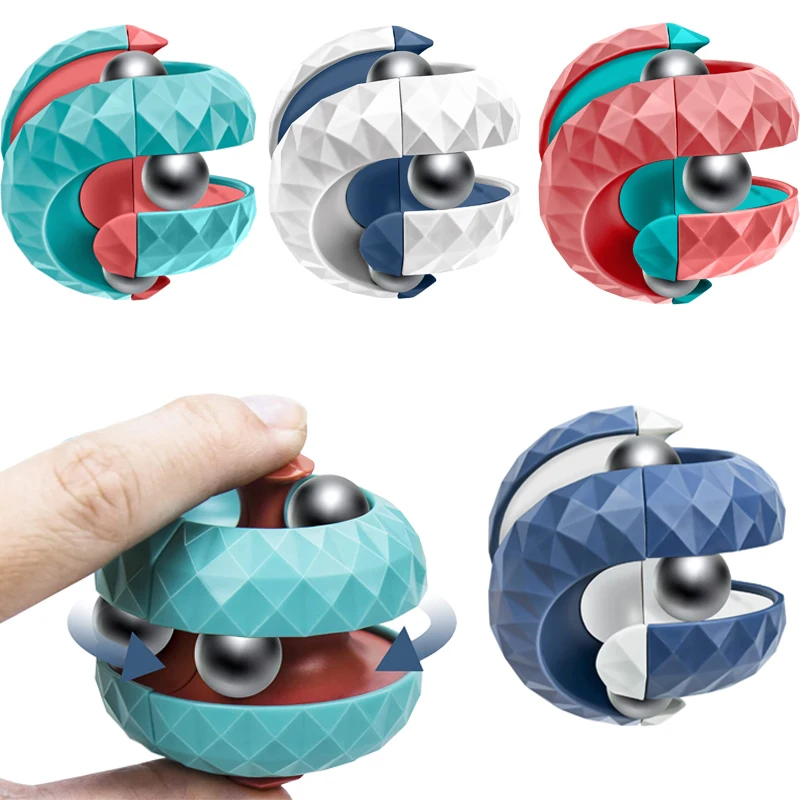 Fidget Spinner Bearing - Mainan Dekompresi Anak-anak Orbit Ball Cube