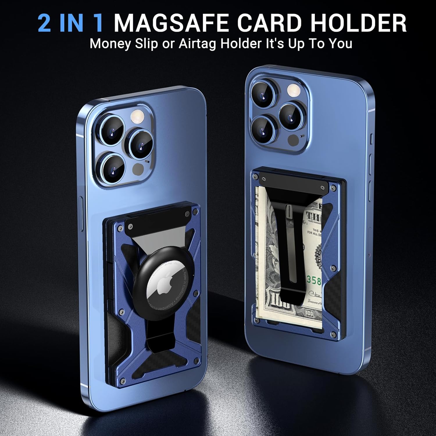 Money Clip Magnetic - Penjepit Uang Dompet MagSafe dengan Tempat