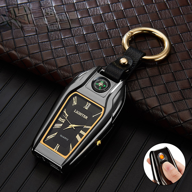 Compass Keychain Mini - Gantungan kunci Kompas multifungsi pria, baru