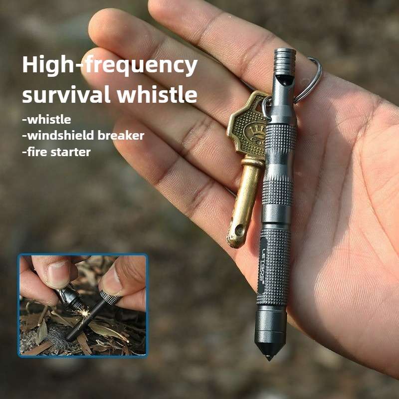 Ferro Rod Striker - Peluit Multifungsi Frekuensi Tinggi untuk Bertahan