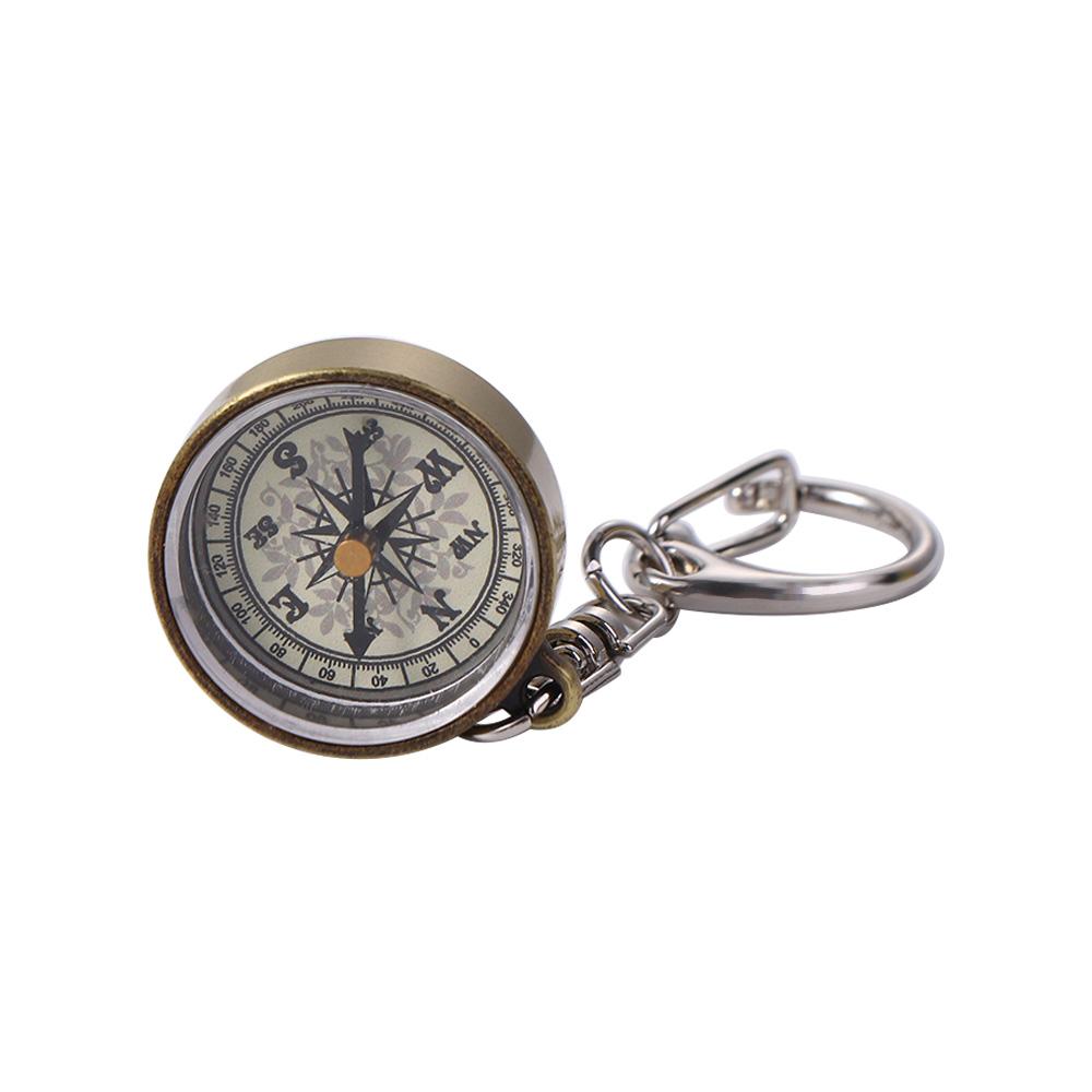 Alat Navigasi Warna Emas Gantu - Compass Keychain Mini ulasan dan harga