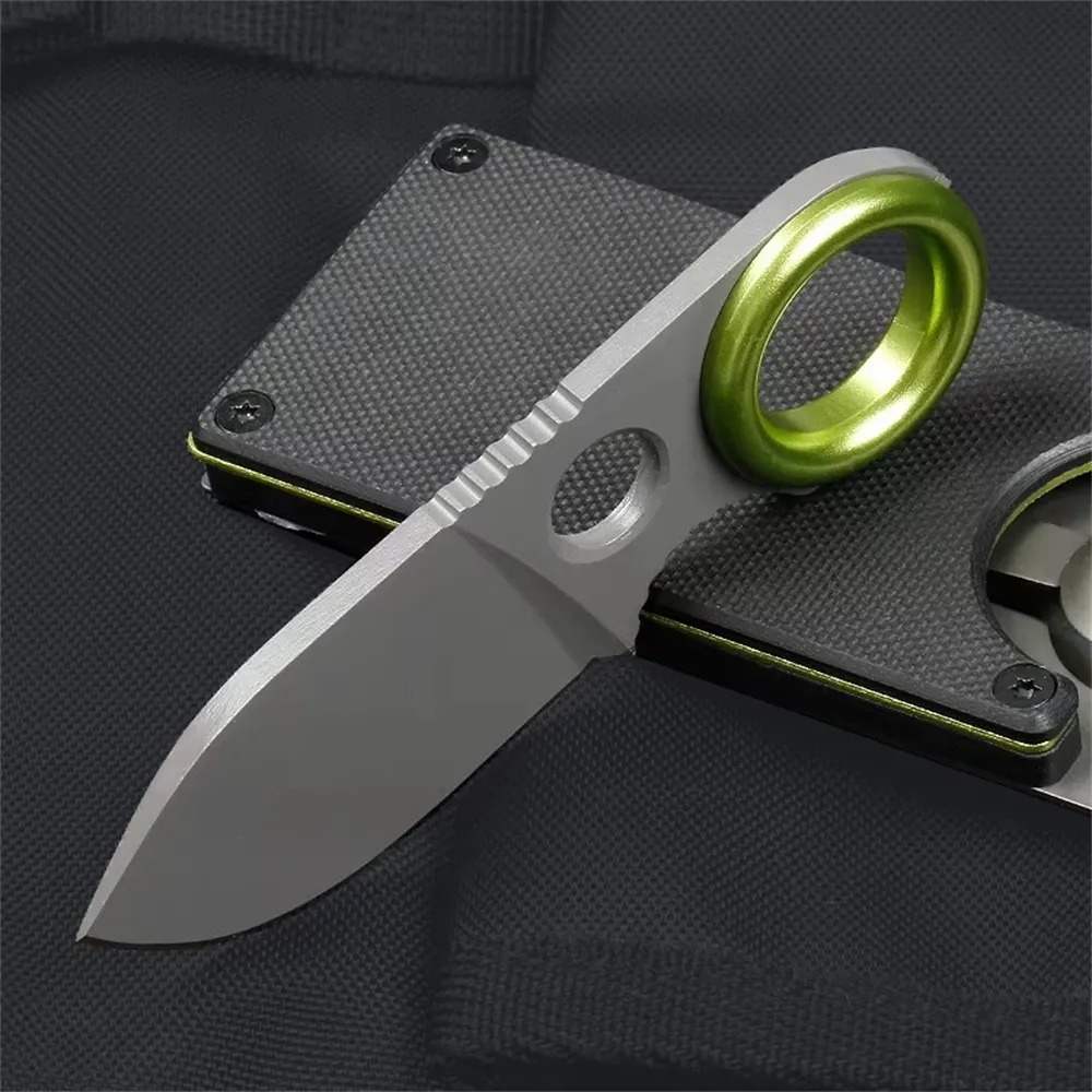 Pisau Lipat Mini Ring Fixed Bl - Edc Pocket Carry Fixed Blade ulasan dan harga