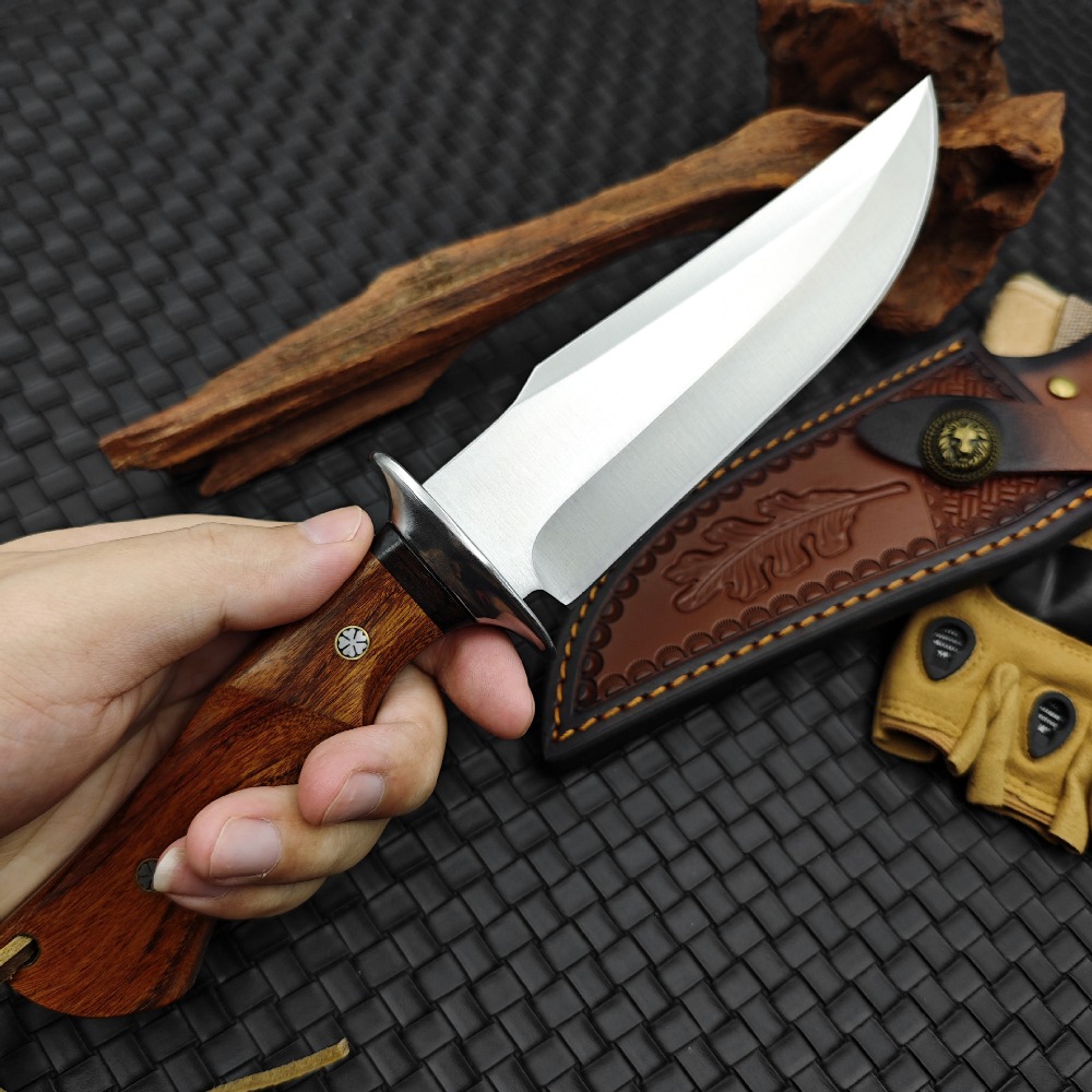 Pisau Saku Gagang Kayu Pir Mer - Edc Pocket Carry Fixed Blade ulasan dan harga