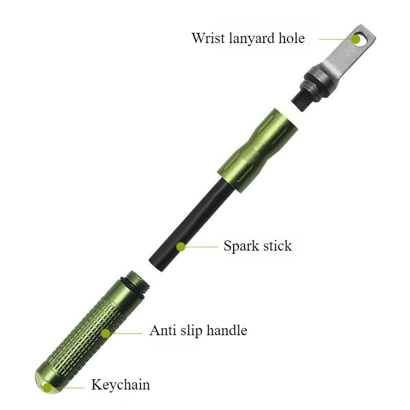 Pemantik Api Darurat Portabel  - Ferro Rod Striker ulasan dan harga