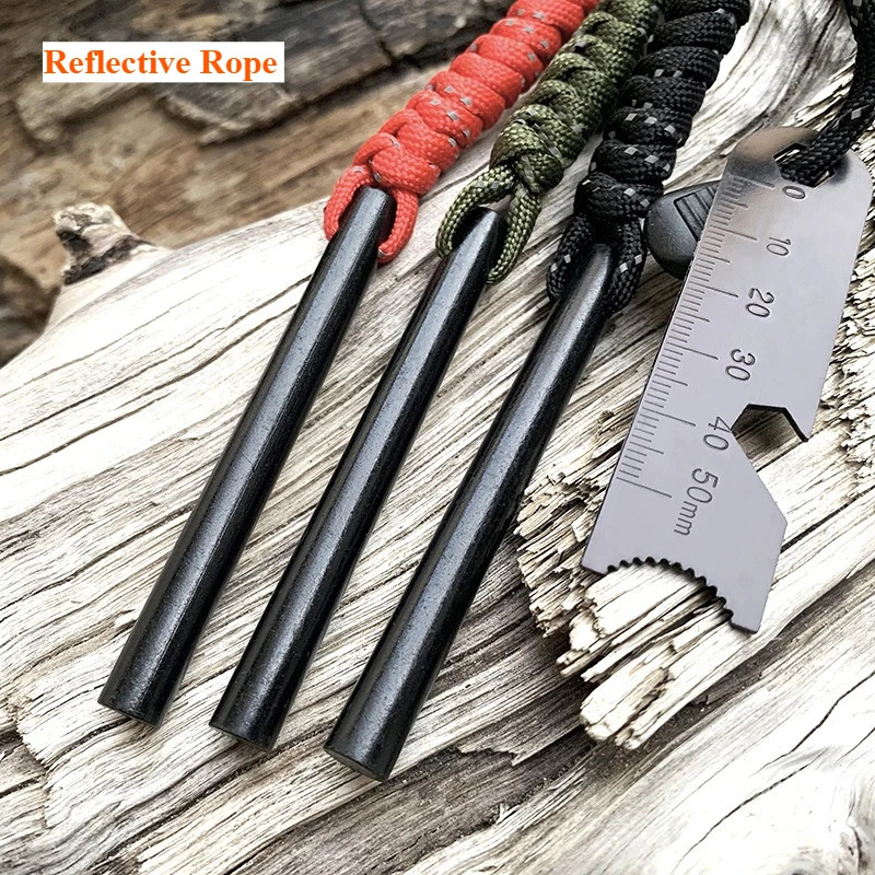 Pemantik Api Survival 3-in-1 B - Ferro Rod Striker ulasan dan harga