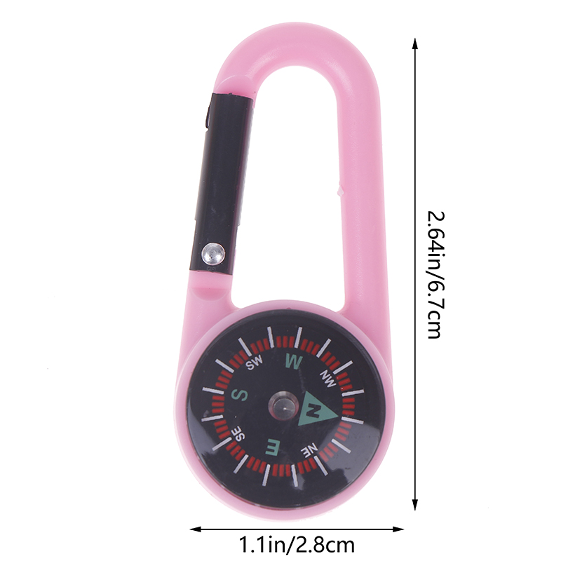 Karabiner Kompas Mini ABS Luar - Compass Keychain Mini ulasan dan harga
