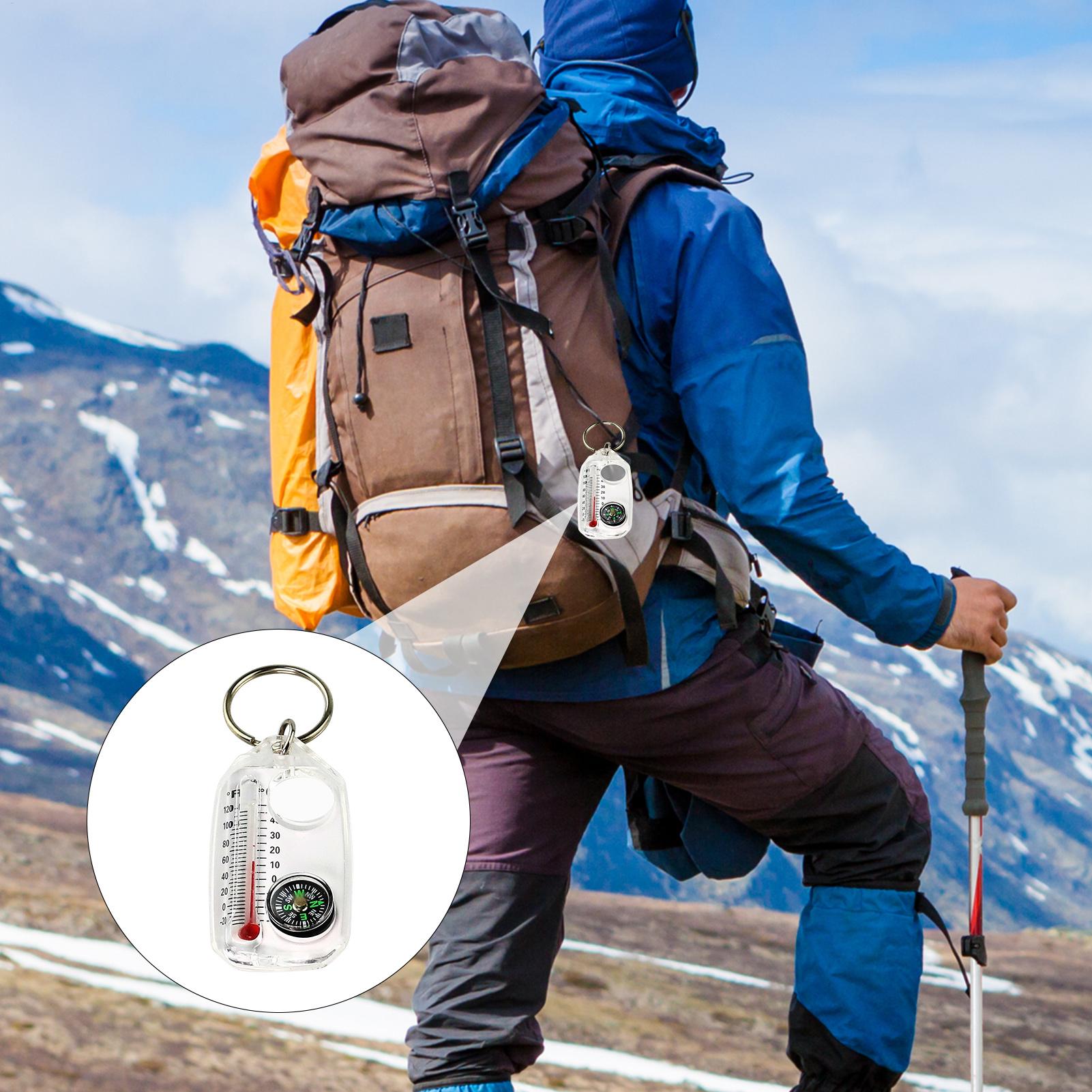 Kompas Survival 3in1 Multifung - Compass Keychain Mini ulasan dan harga