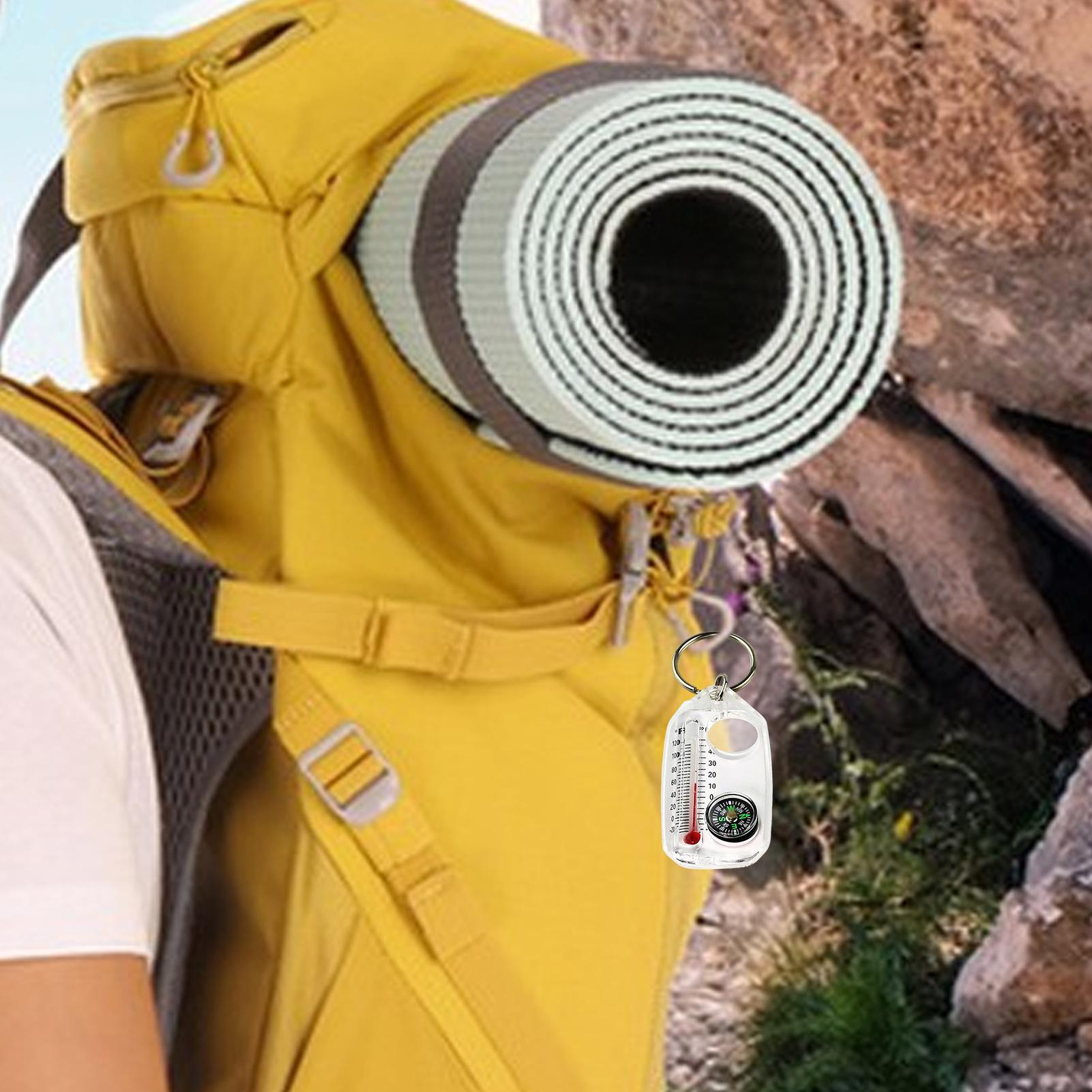 Kompas Survival 3in1 Multifung - Compass Keychain Mini ulasan dan harga