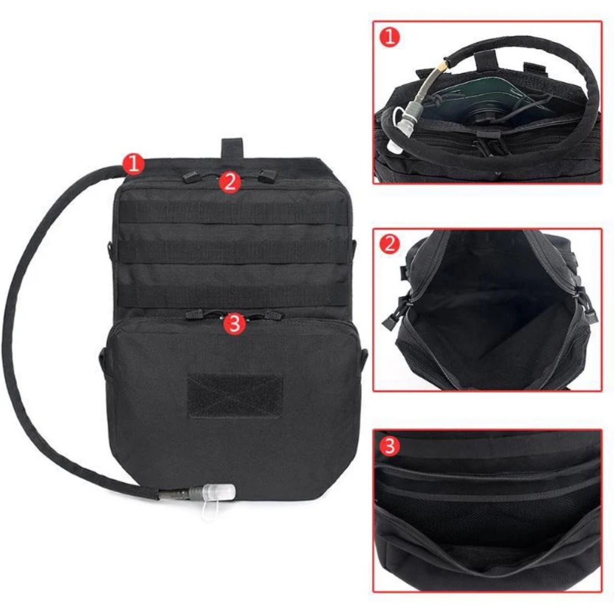 Tas Molle luar ruangan, ransel - Edc Carry Case ulasan dan harga
