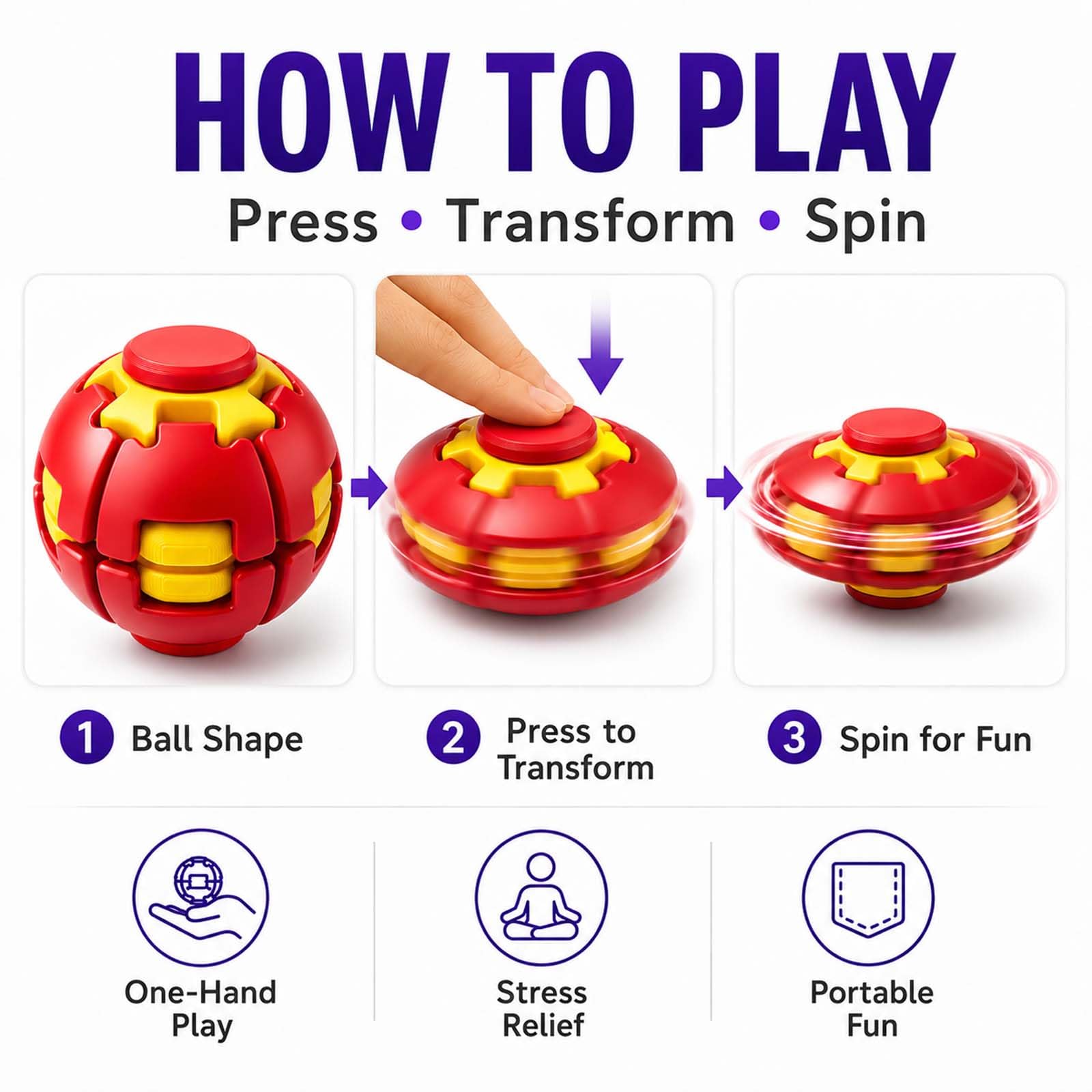 Mainan Kubus Bola Ajaib Fidget - Fidget Spinner Bearing ulasan dan harga