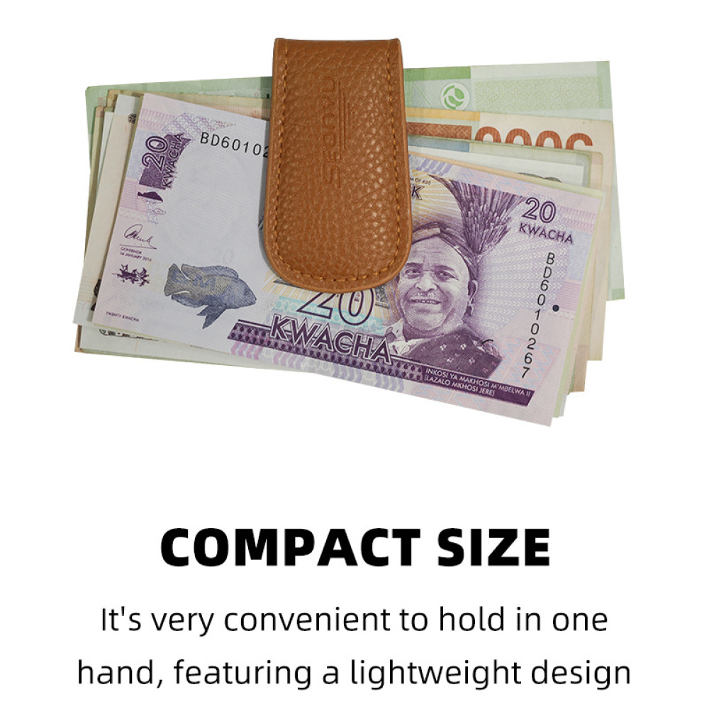 Dompet Kulit Sapi Mewah dengan - Money Clip Magnetic ulasan dan harga