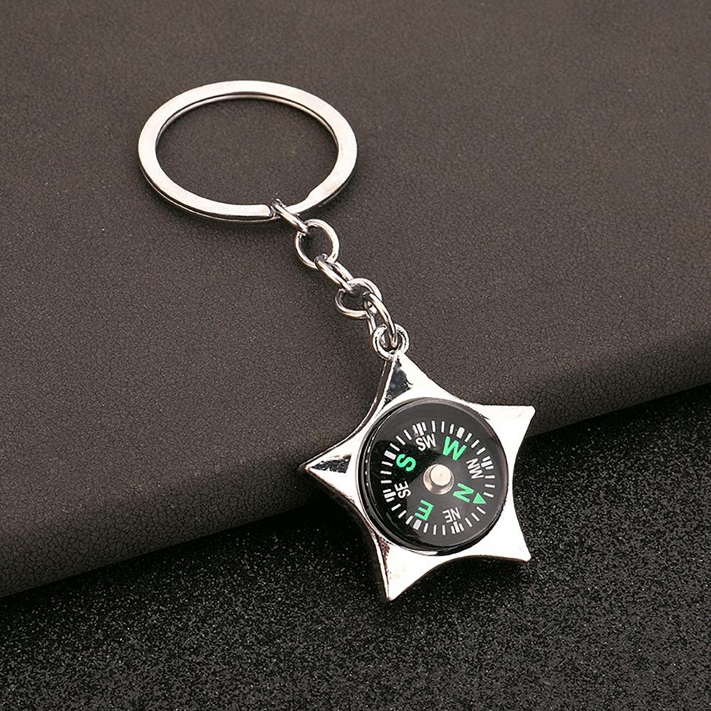 Gantungan Kunci Tekstur Mewah  - Compass Keychain Mini ulasan dan harga