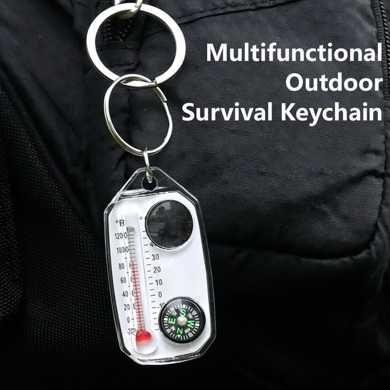Peralatan Luar Ruangan Kompas  - Compass Keychain Mini ulasan dan harga