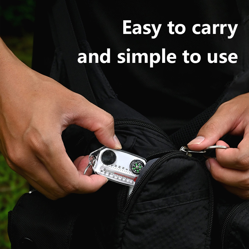 Peralatan Luar Ruangan Kompas  - Compass Keychain Mini ulasan dan harga