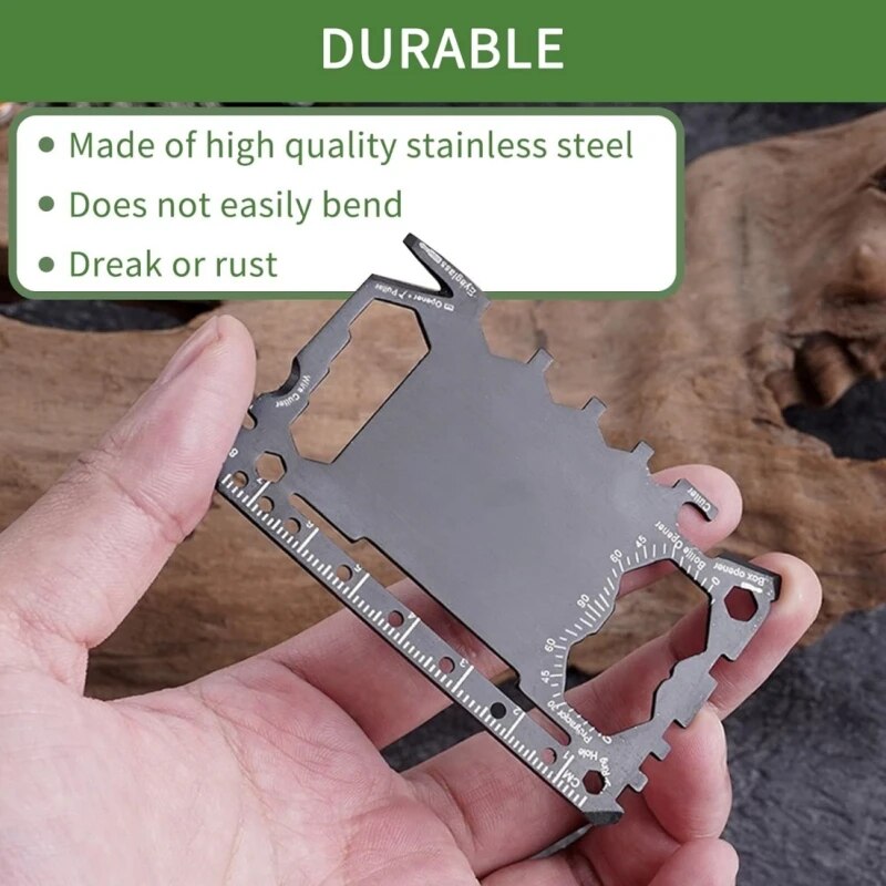 Alat serbaguna 46 dalam 1 ukur - Multitool Credit Card ulasan dan harga