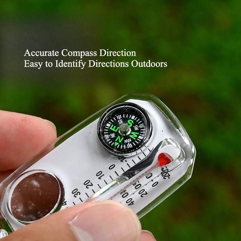 Kompas Survival Outdoor Gantun - Compass Keychain Mini ulasan dan harga