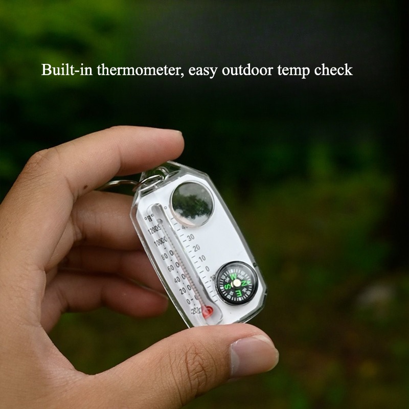 Kompas Survival Outdoor Gantun - Compass Keychain Mini ulasan dan harga