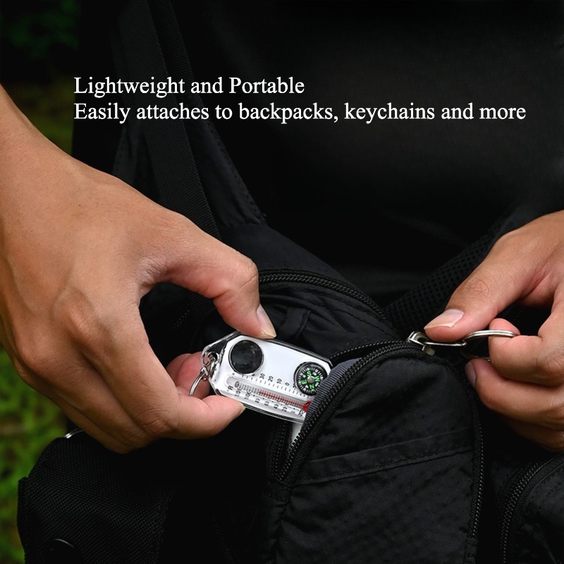 Kompas Survival Outdoor Gantun - Compass Keychain Mini ulasan dan harga