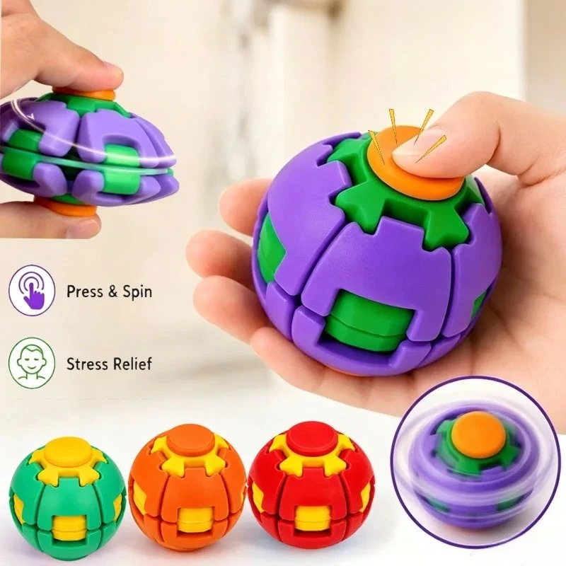Bola Fidget Spinner Tekan & Pu - Fidget Spinner Bearing ulasan dan harga