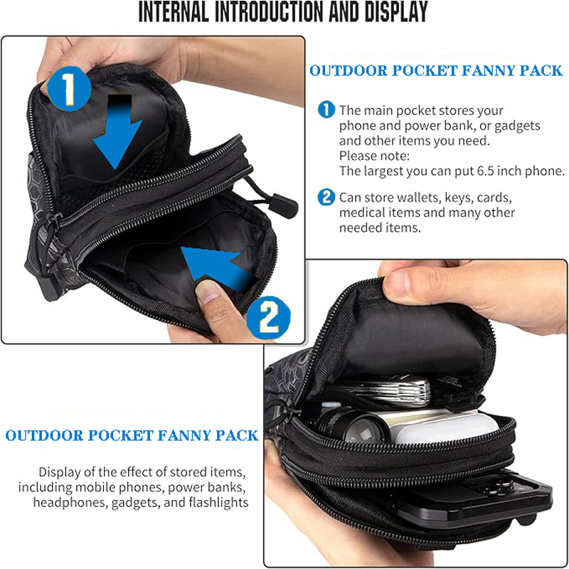 Tas Pinggang Kantong Molle Tak - Edc Everyday Carry ulasan dan harga